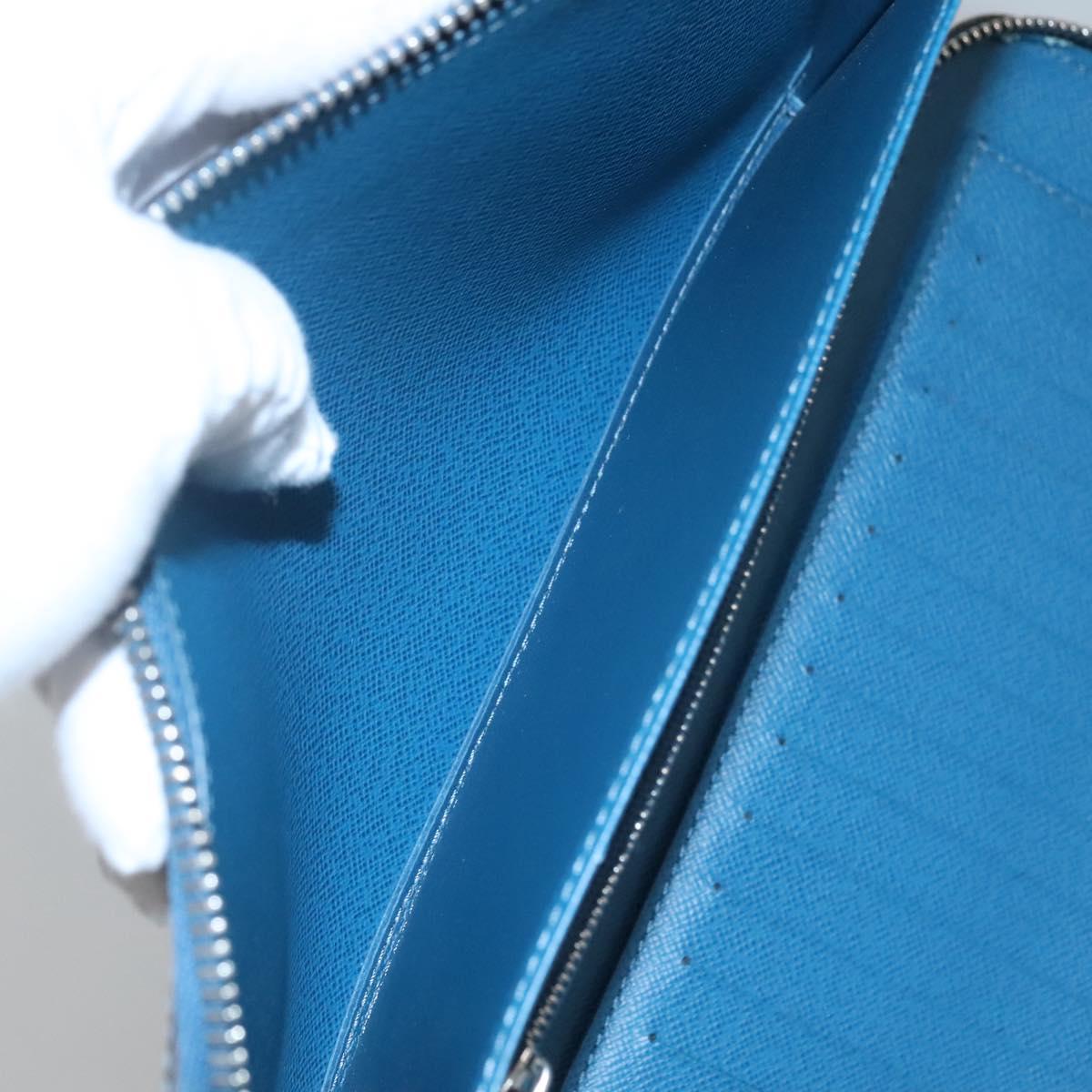 LOUIS VUITTON Epi Organizer Atholl Clutch Bag Blue M60731 LV Auth nb291