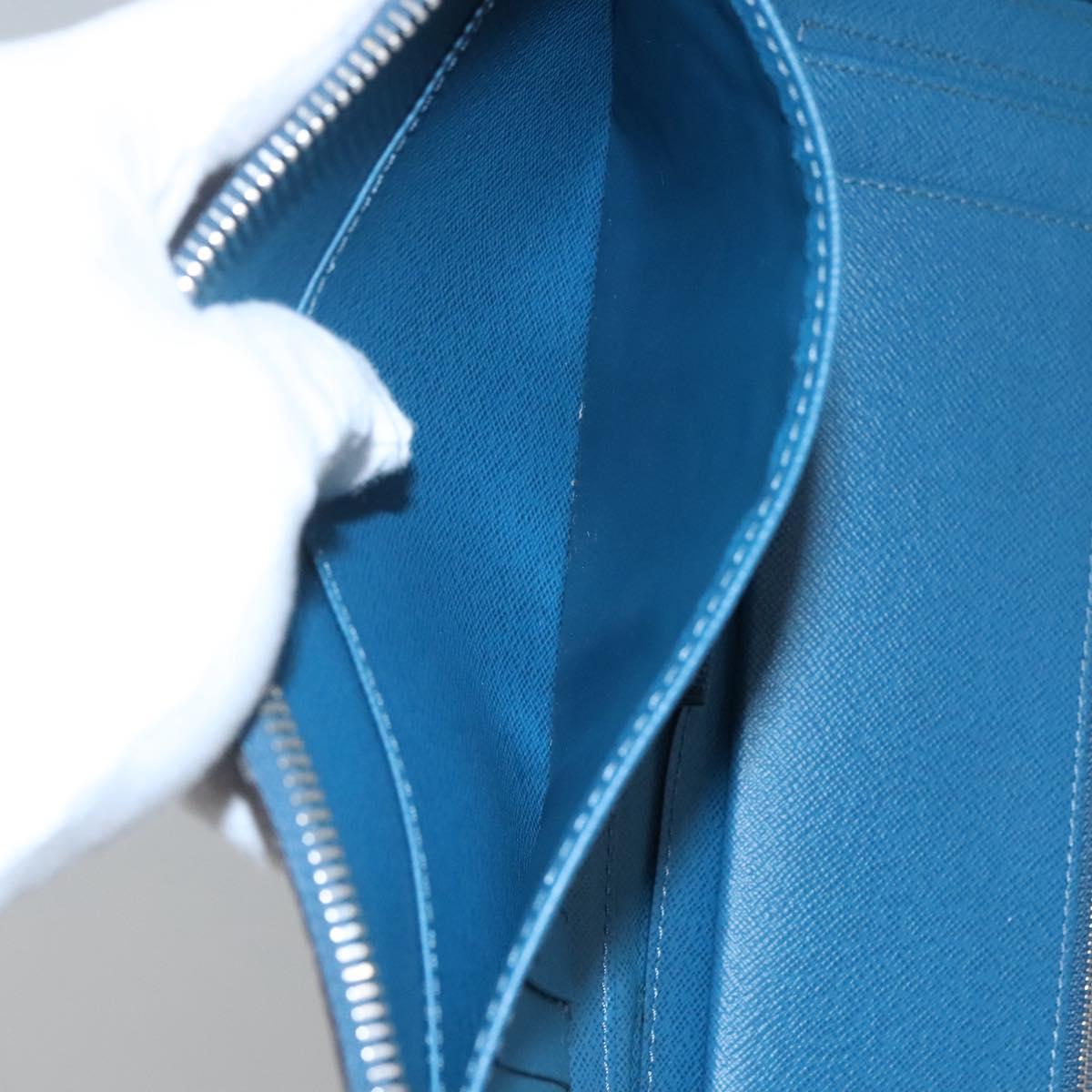 LOUIS VUITTON Epi Organizer Atholl Clutch Bag Blue M60731 LV Auth nb291