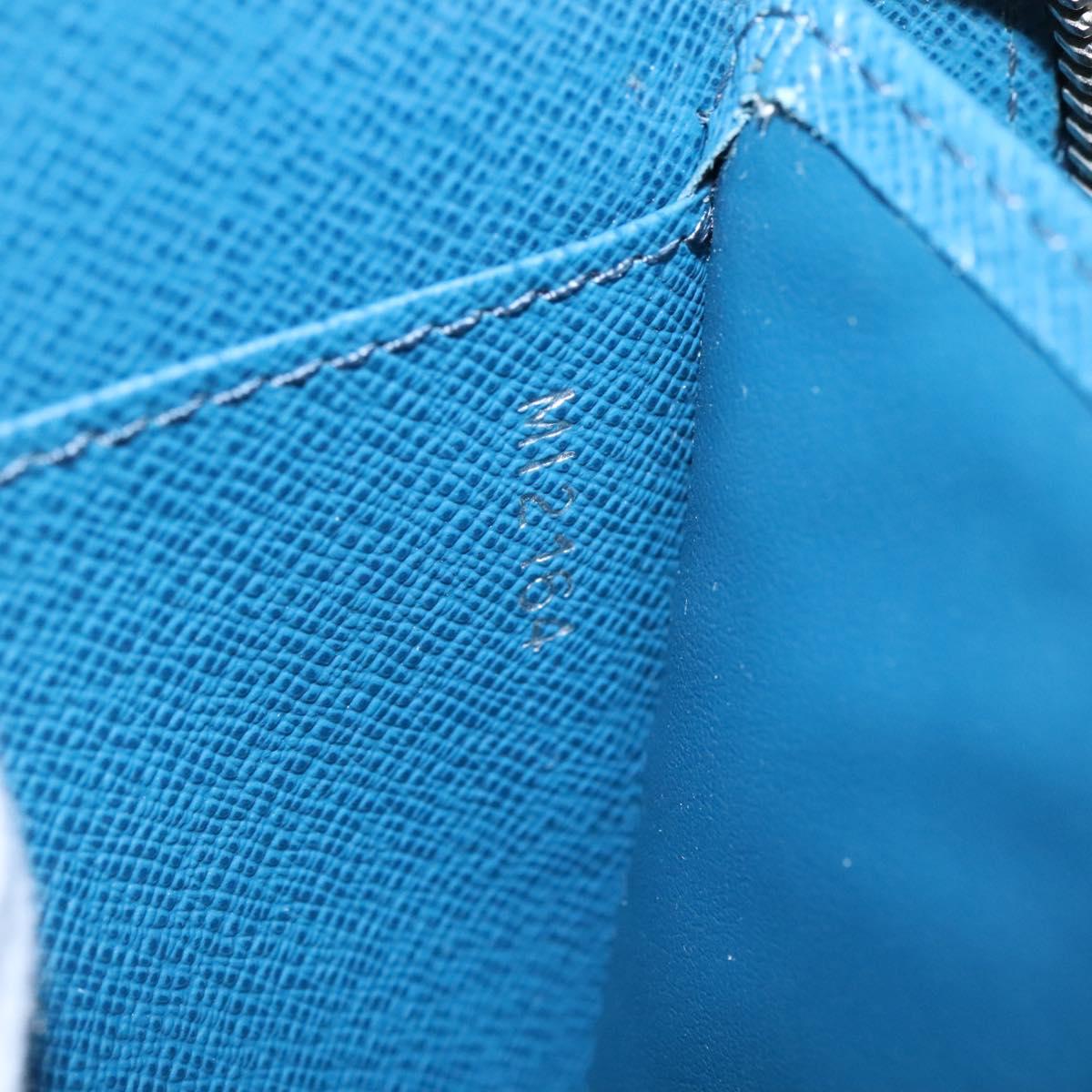 LOUIS VUITTON Epi Organizer Atholl Clutch Bag Blue M60731 LV Auth nb291