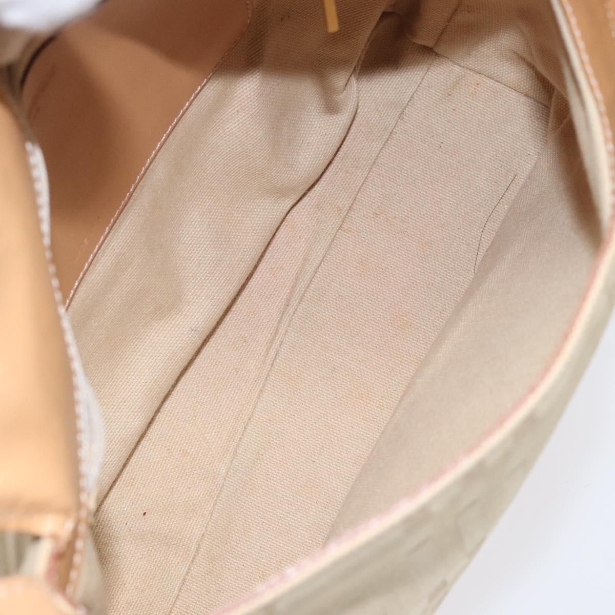 BURBERRY Nova Check Shoulder Bag Canvas Beige Auth nb311
