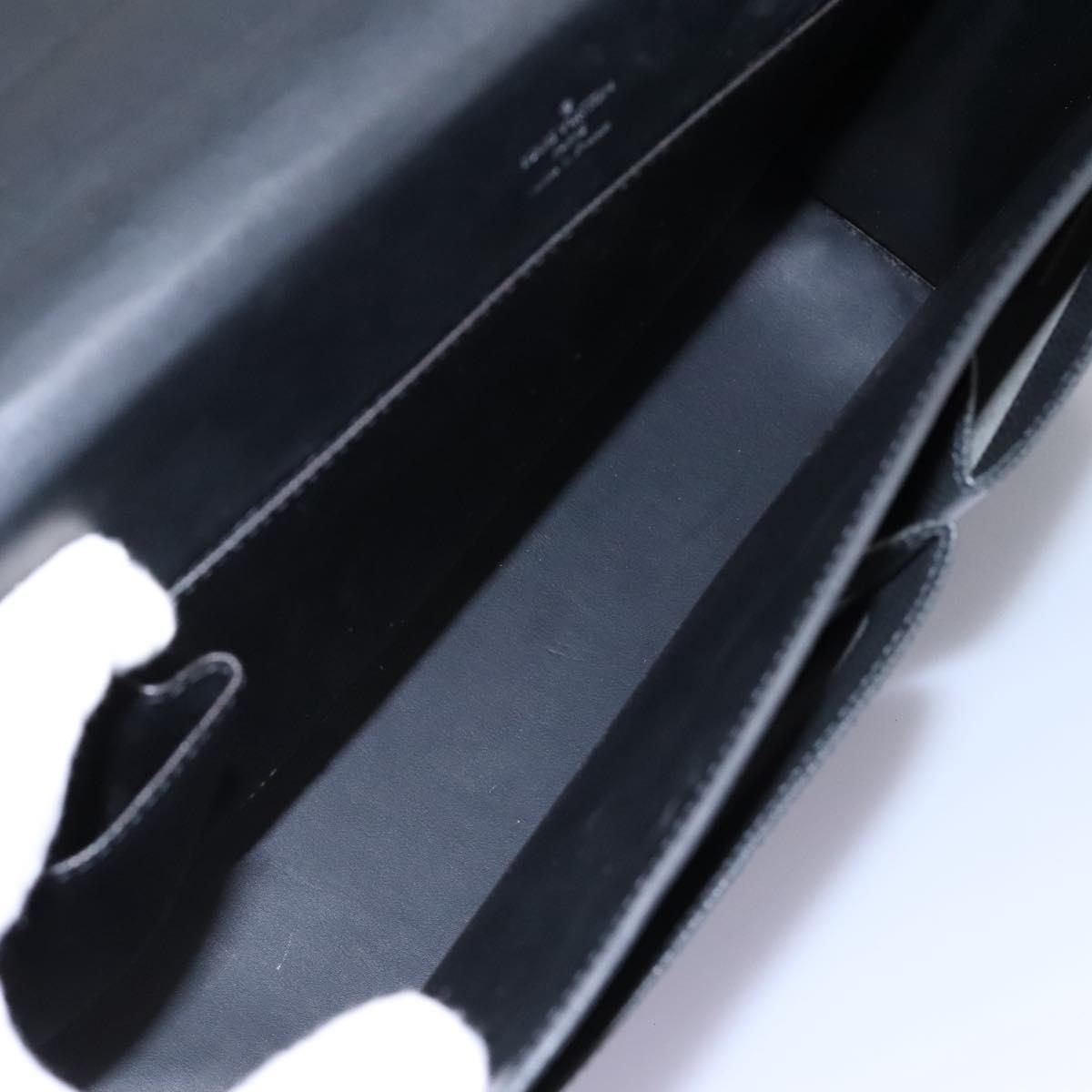 LOUIS VUITTON Taiga Serviette Kazan Business Bag Ardoise M30802 LV Auth nb348