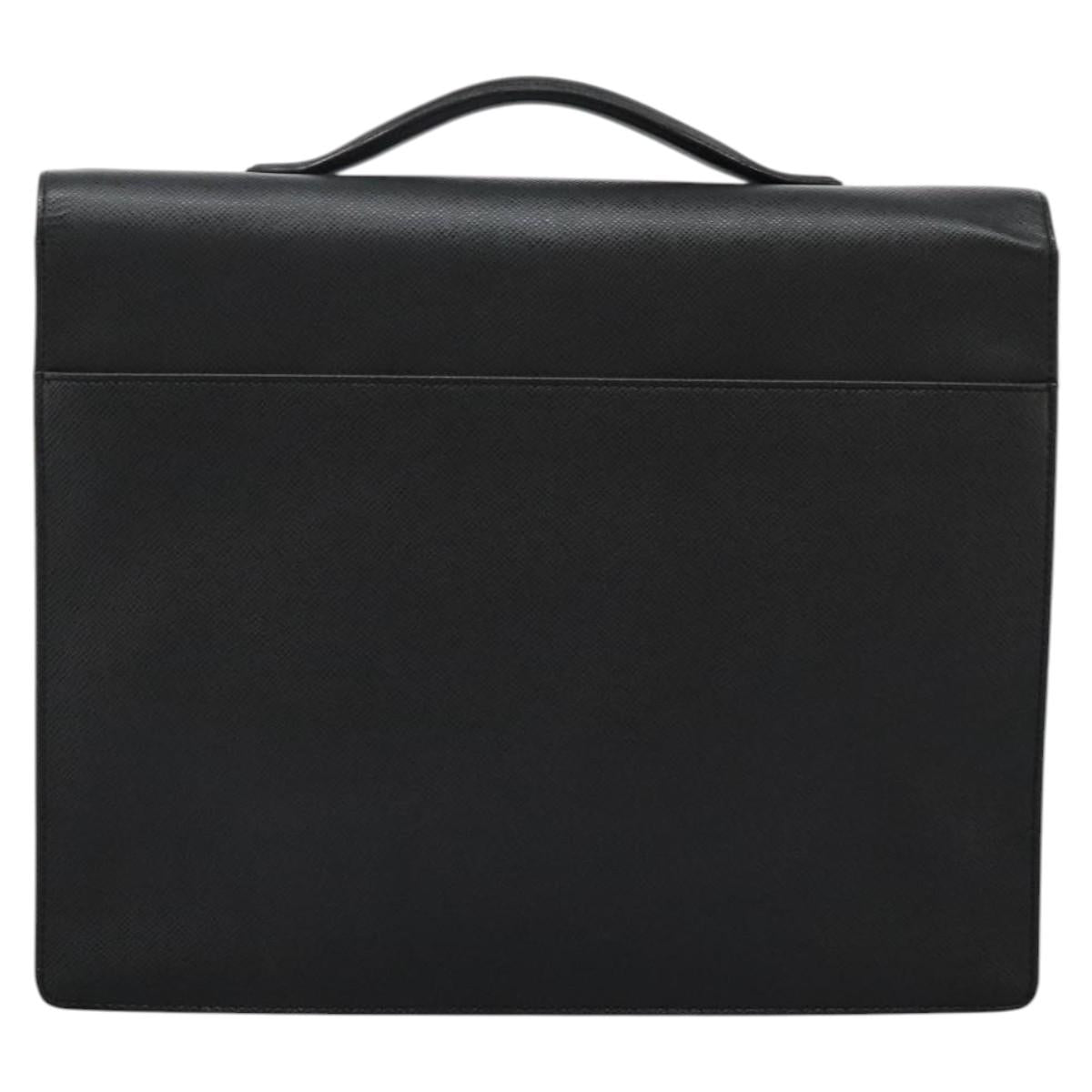 LOUIS VUITTON Taiga Serviette Kazan Business Bag Ardoise M30802 LV Auth nb348