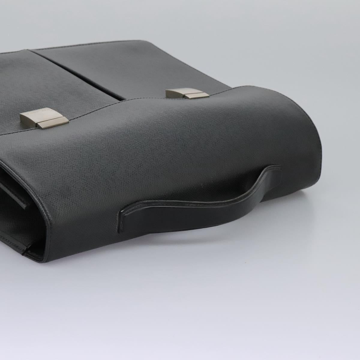 LOUIS VUITTON Taiga Serviette Kazan Business Bag Ardoise M30802 LV Auth nb348