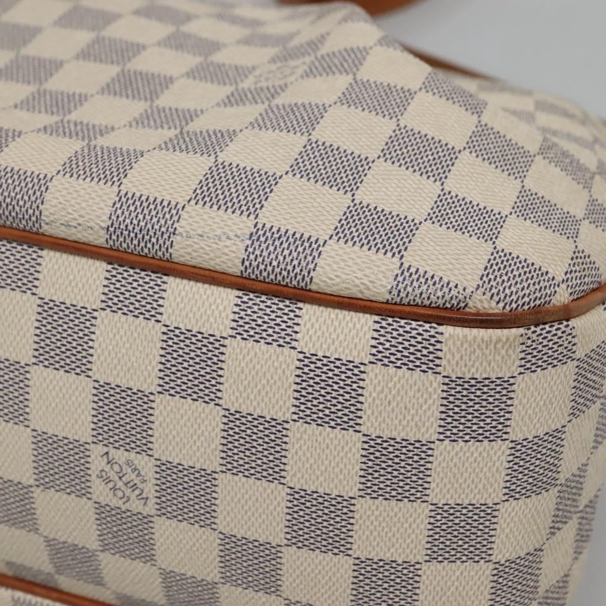 LOUIS VUITTON Damier Azur Siracusa MM Shoulder Bag N41112 LV Auth nb380