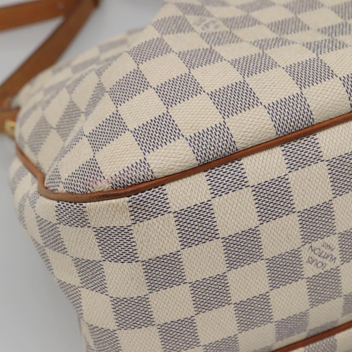 LOUIS VUITTON Damier Azur Siracusa MM Shoulder Bag N41112 LV Auth nb380