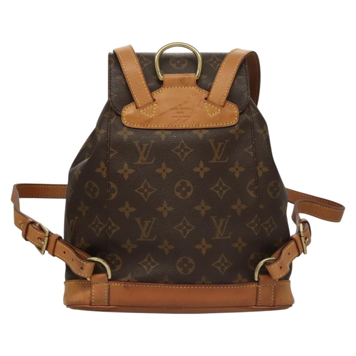 LOUIS VUITTON Monogram Montsouris MM Backpack M51136 LV Auth nb420