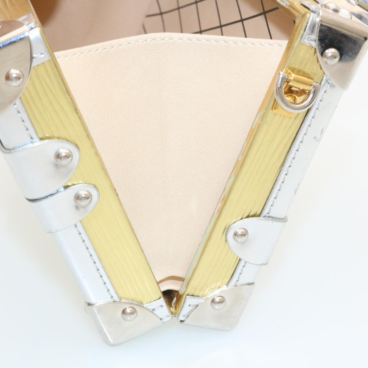 LOUIS VUITTON Epi Petite Mar Shoulder Bag Silver Gold M54652 LV Auth 35087A