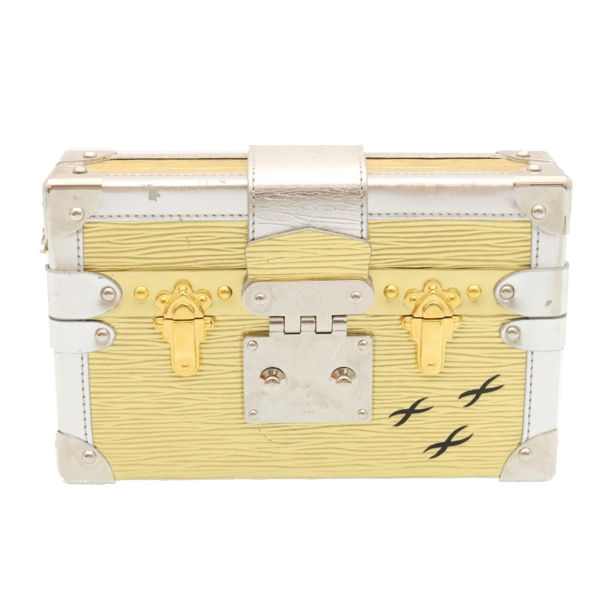 LOUIS VUITTON Epi Petite Mar Shoulder Bag Silver Gold M54652 LV Auth 35087A