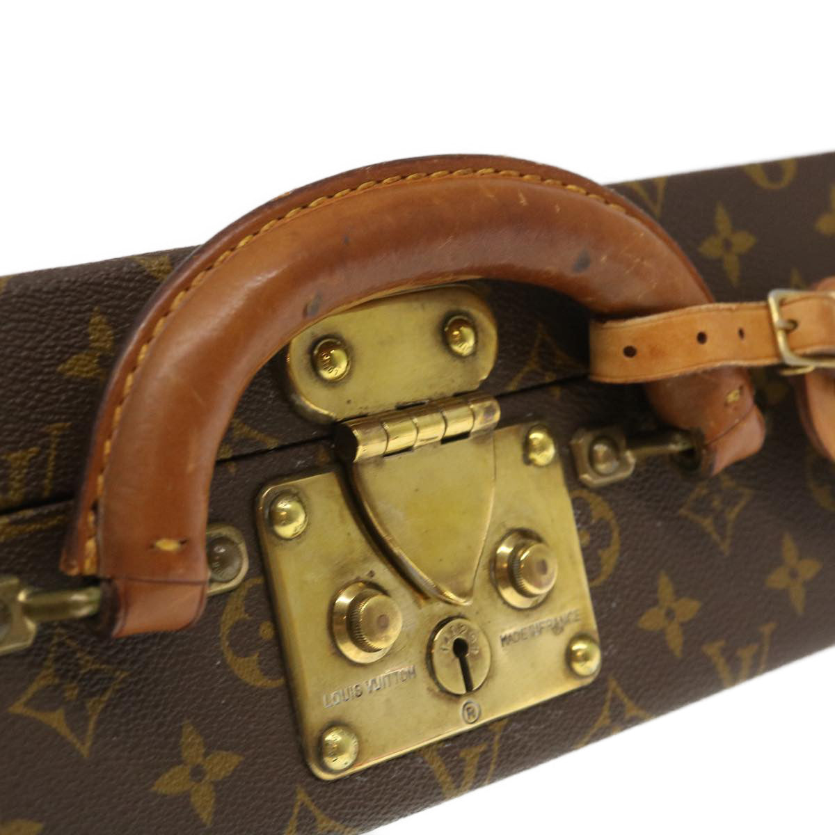 LOUIS VUITTON Monogram President Trunk Vintage M53012 LV Auth 35153A