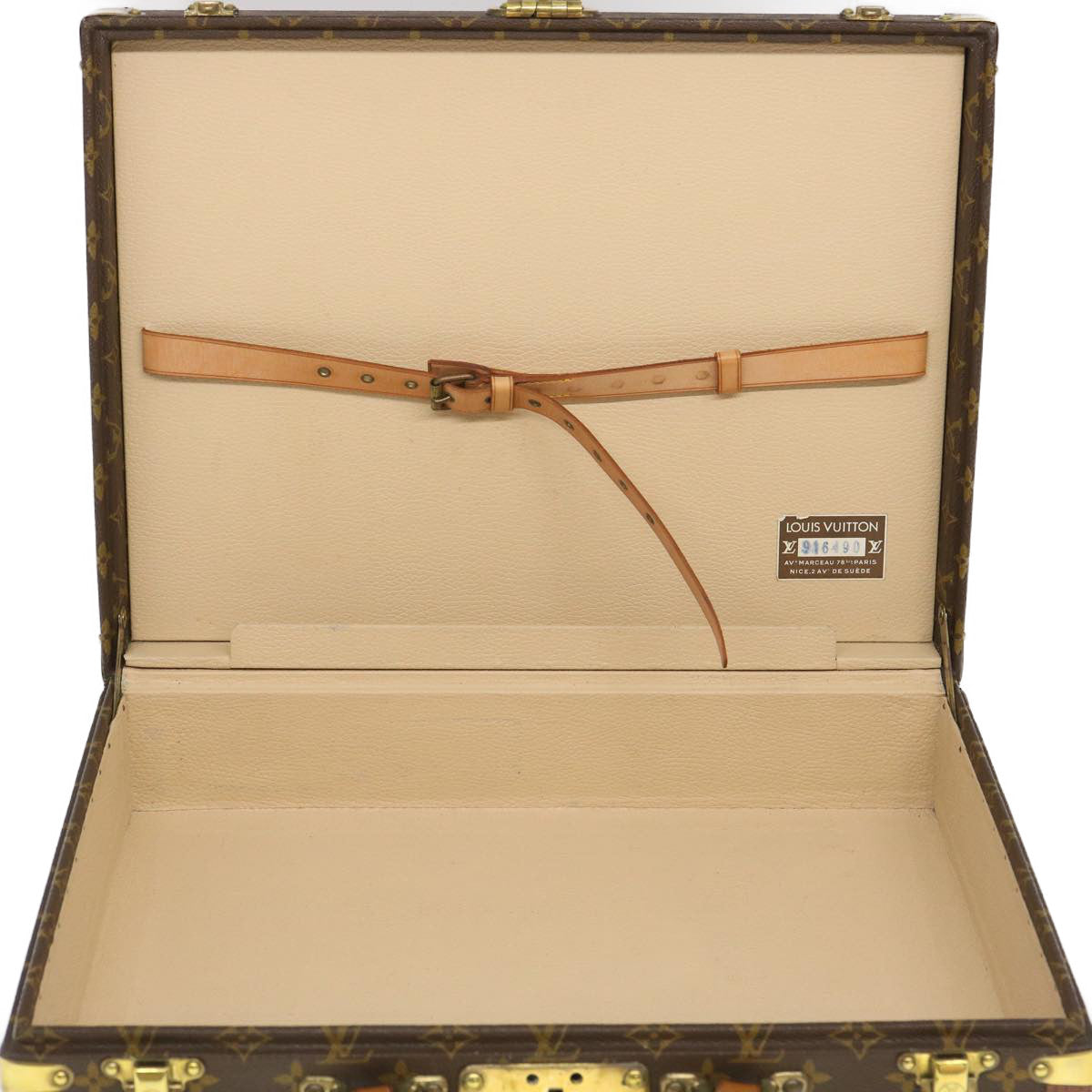 LOUIS VUITTON Monogram President Trunk Vintage M53012 LV Auth 35153A