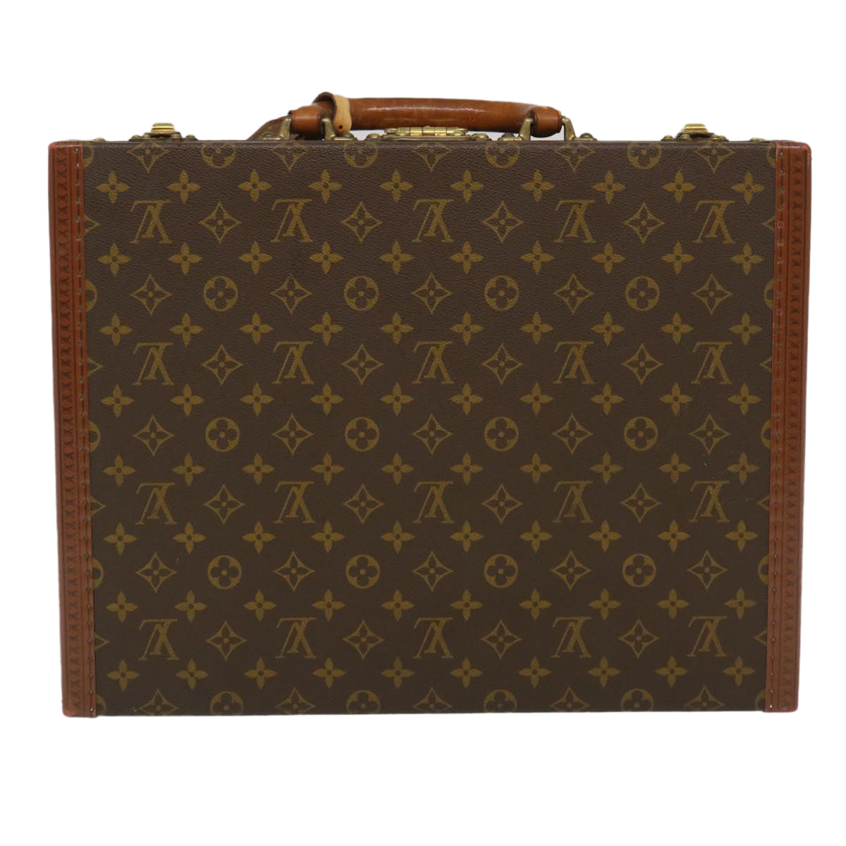 LOUIS VUITTON Monogram President Trunk Vintage M53012 LV Auth 35153A