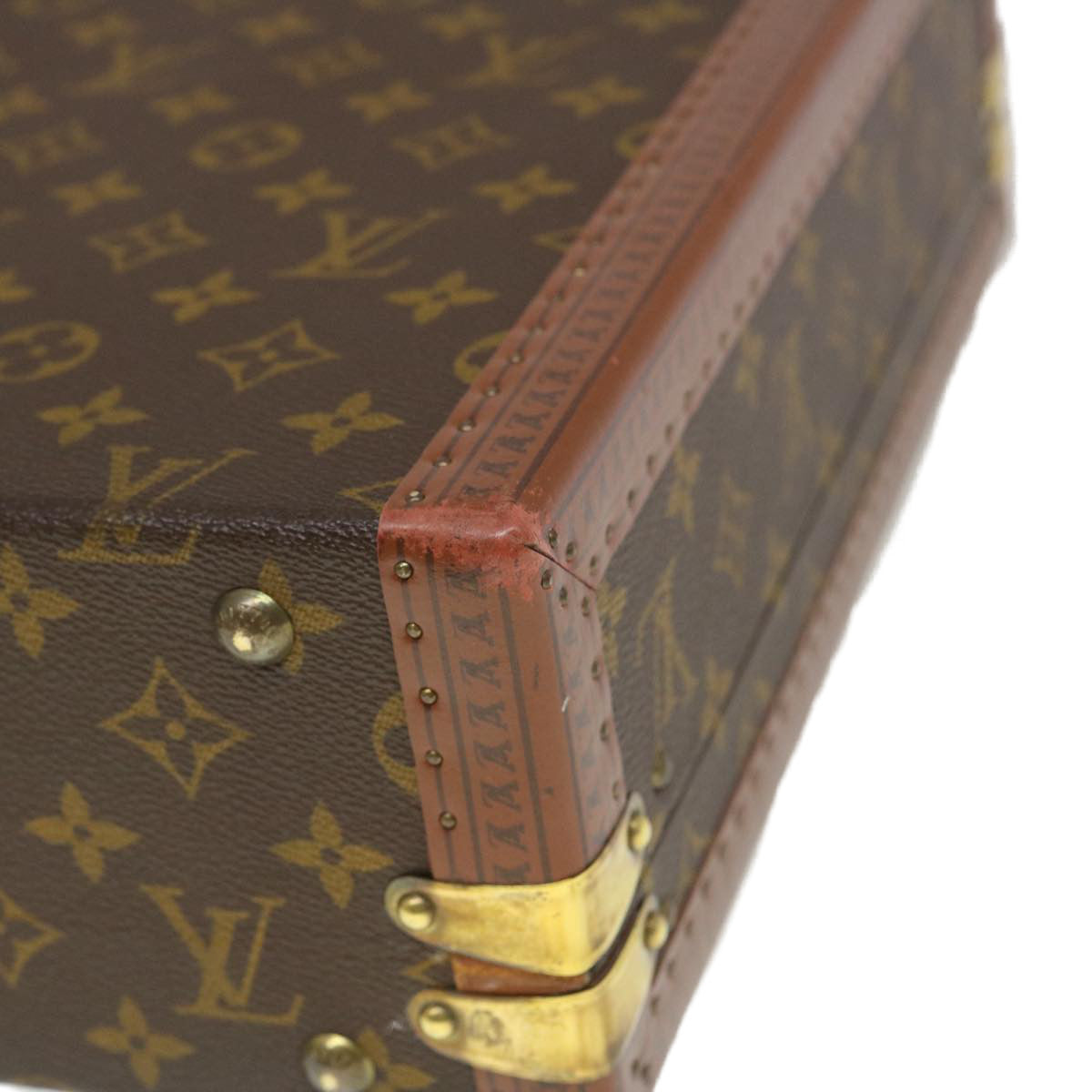 LOUIS VUITTON Monogram President Trunk Vintage M53012 LV Auth 35153A