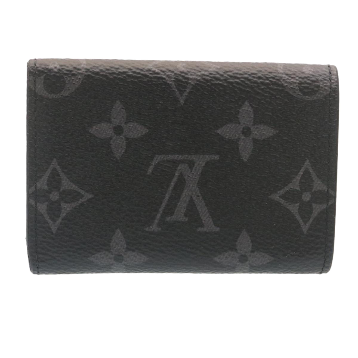 LOUIS VUITTON Monogram Eclipse Discovery Compact wallet Wallet M67630 Auth 34673