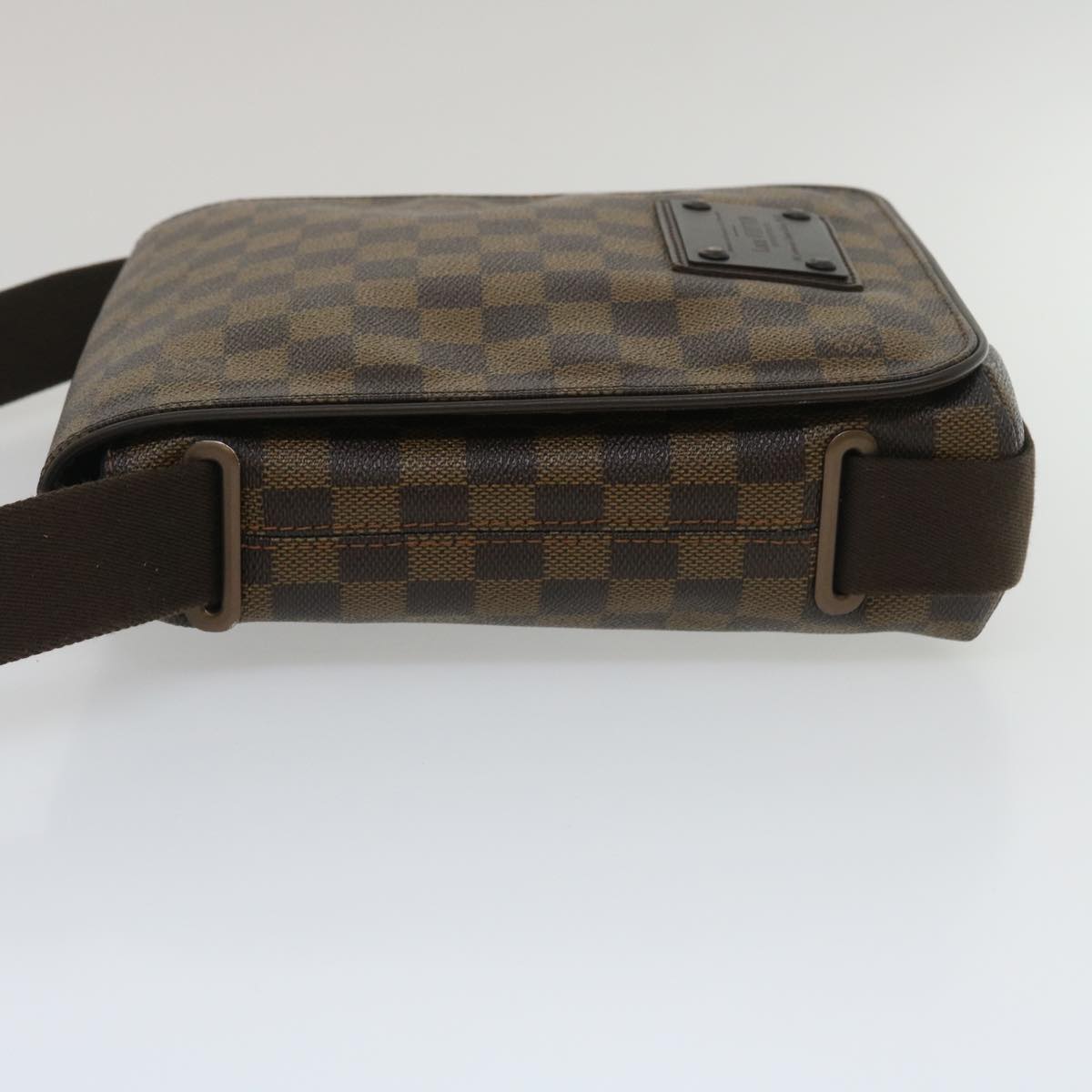 LOUIS VUITTON Damier Ebene Brooklyn PM Shoulder Bag N51210 LV Auth 34722