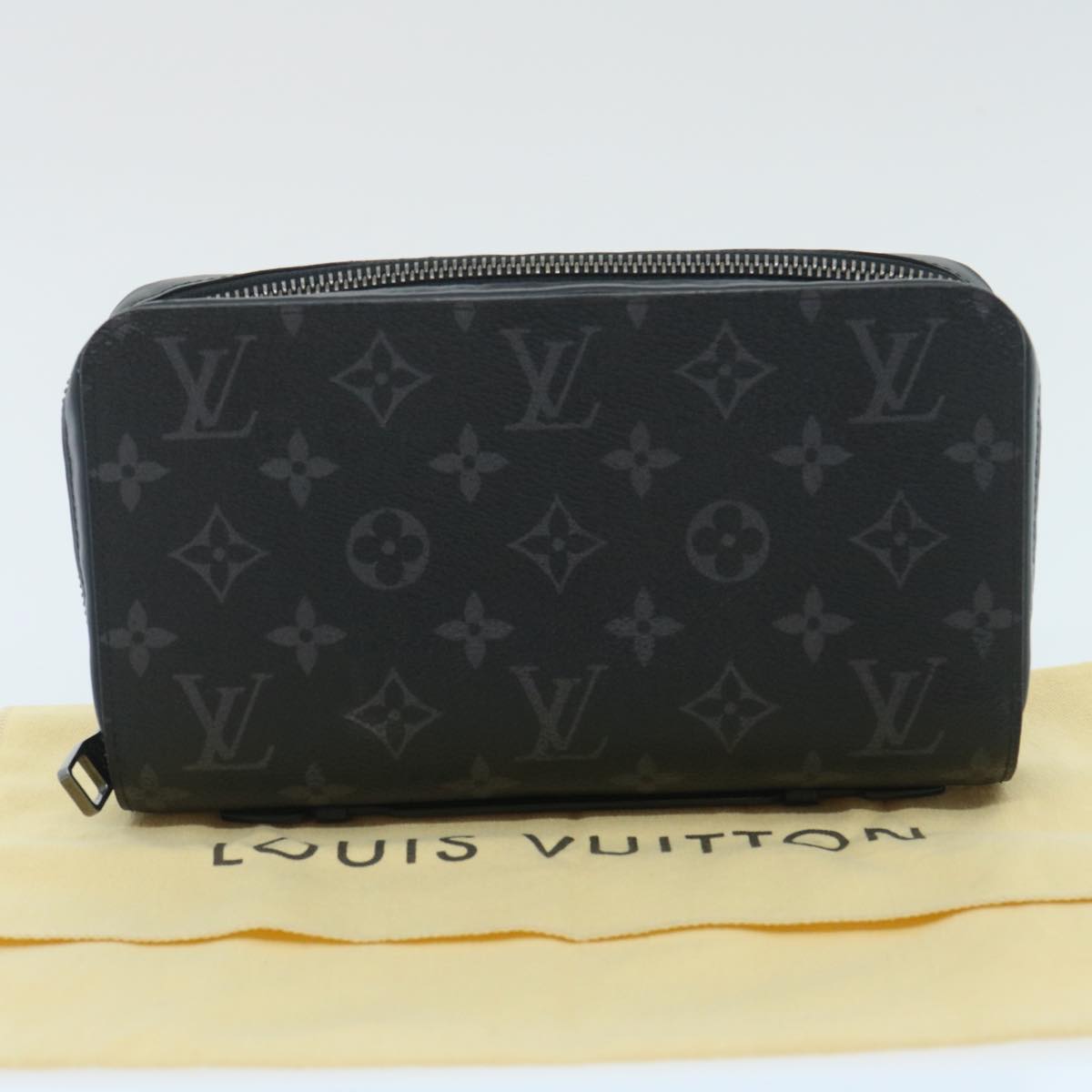 LOUIS VUITTON Monogram Eclipse Zippy XL Travel Case M61698 LV Auth ni299