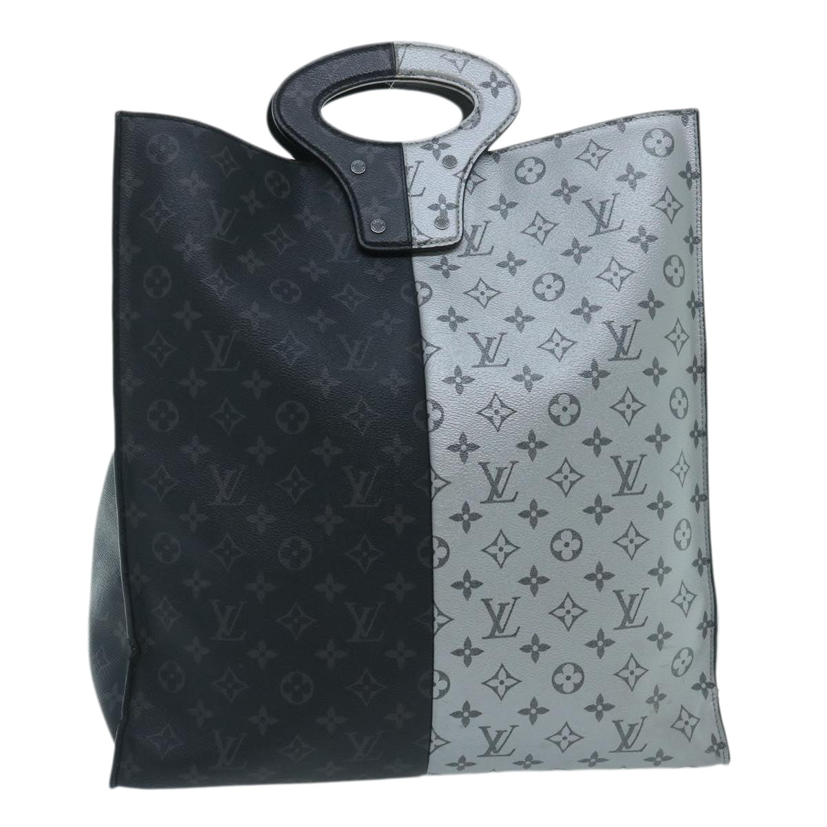 LOUIS VUITTON Monogram Eclipse Split Pacific Tote Bag M43816 LV Auth 34728A