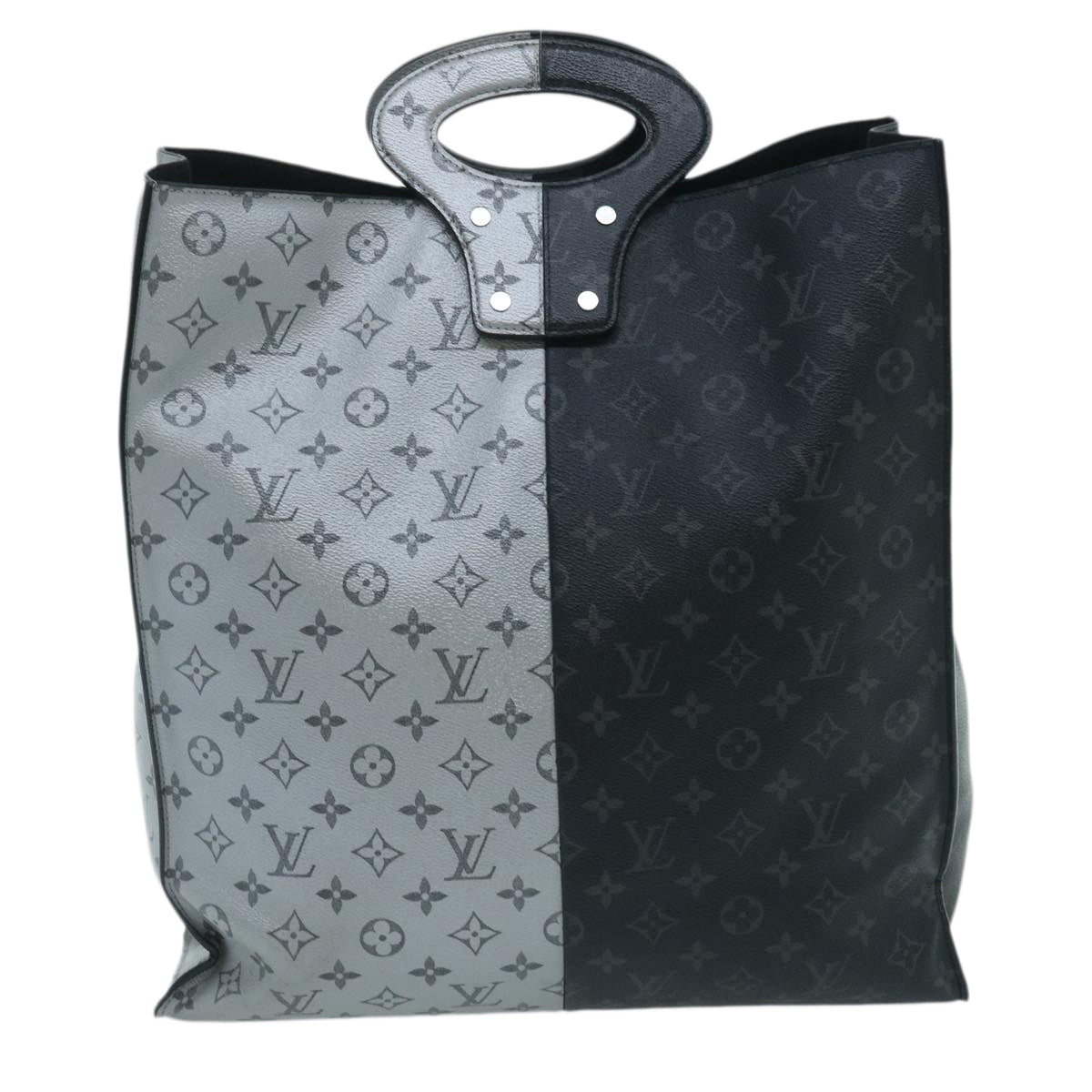 LOUIS VUITTON Monogram Eclipse Split Pacific Tote Bag M43816 LV Auth 34728A