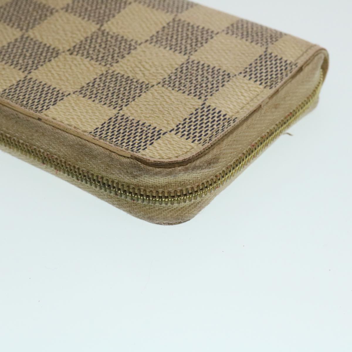 LOUIS VUITTON Damier Azur Zippy Coin Purse Coin Purse N63069 LV Auth ny015