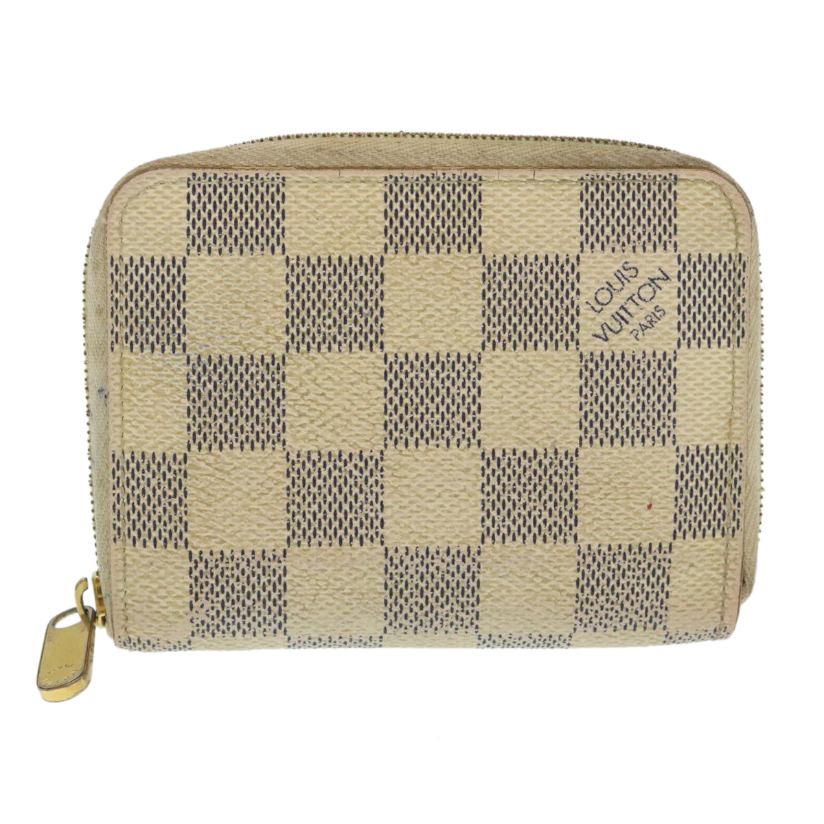 LOUIS VUITTON Damier Azur Zippy Coin Purse Coin Purse N63069 LV Auth ny015