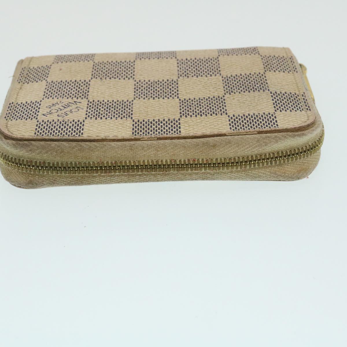 LOUIS VUITTON Damier Azur Zippy Coin Purse Coin Purse N63069 LV Auth ny015