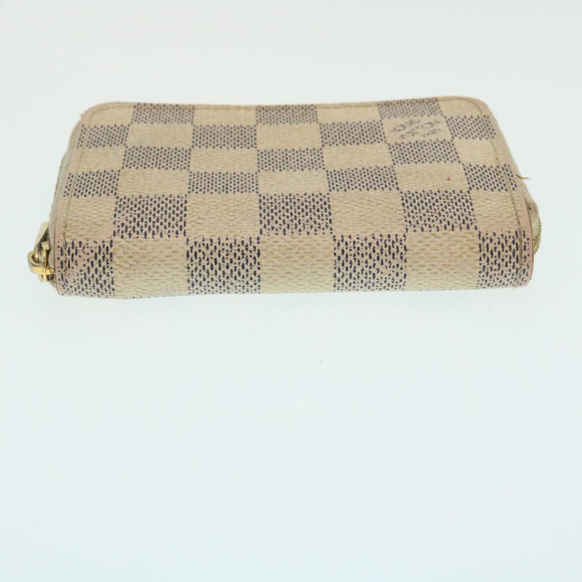 LOUIS VUITTON Damier Azur Zippy Coin Purse Coin Purse N63069 LV Auth ny015