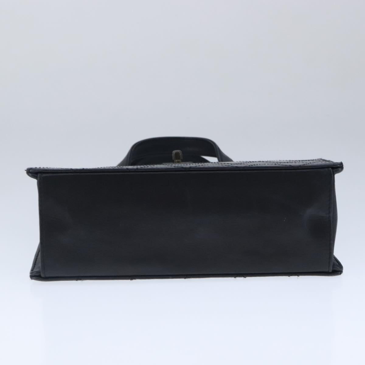 CHANEL Hand Bag Lamb Skin Black CC Auth PP003