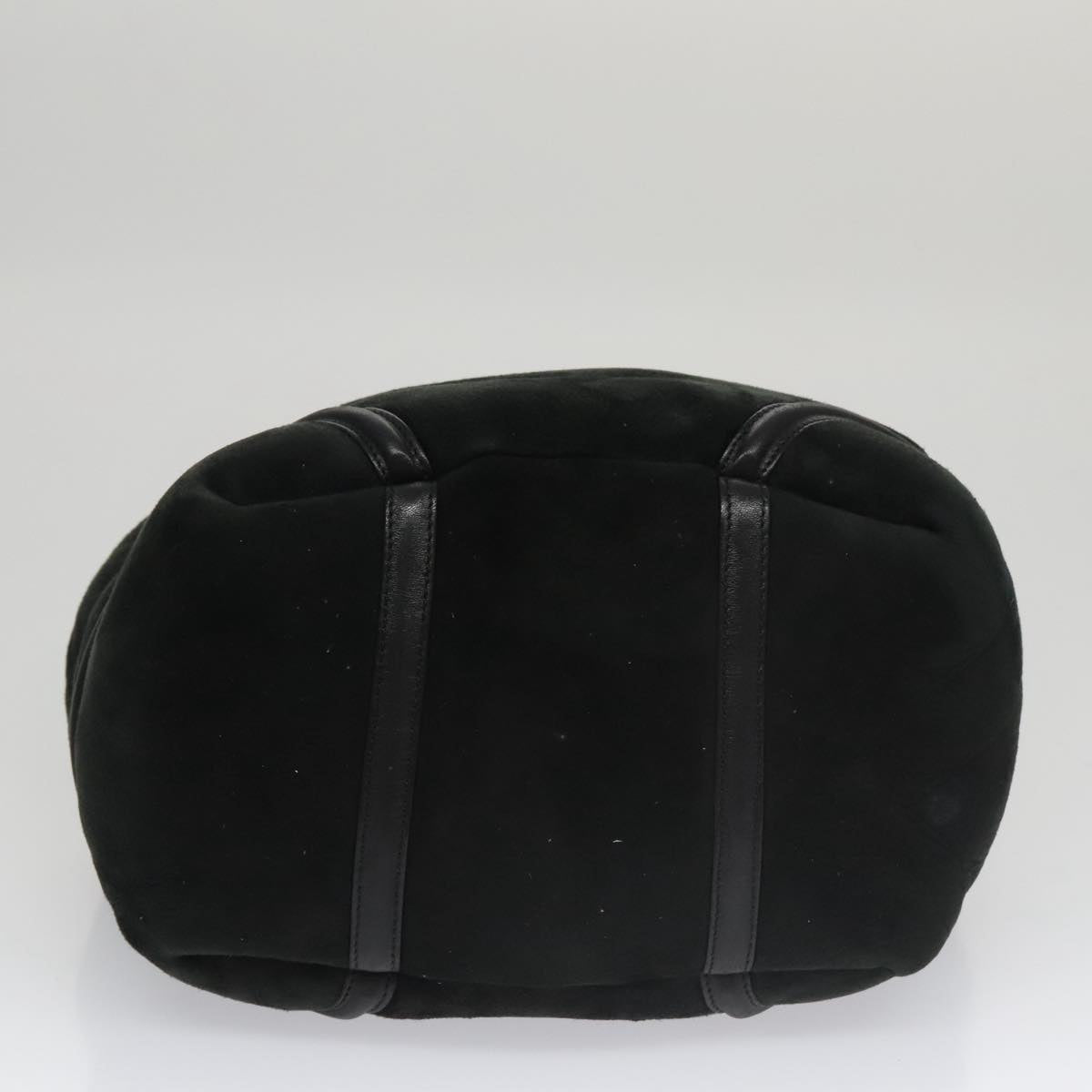 CHANEL Hand Bag Mouton Black CC Auth PP007