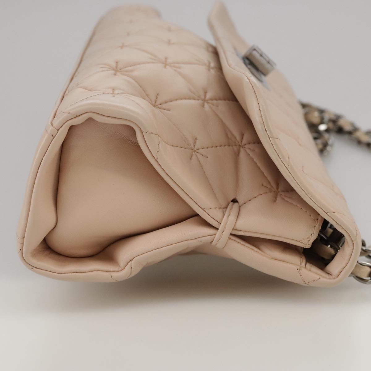 CHANEL Matelasse Chain Shoulder Bag Caviar Skin Pink CC Auth PP047