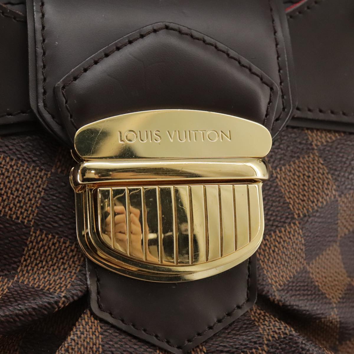 LOUIS VUITTON Damier Ebene Sistina PM Tote Bag N41524 LV Auth PP111V