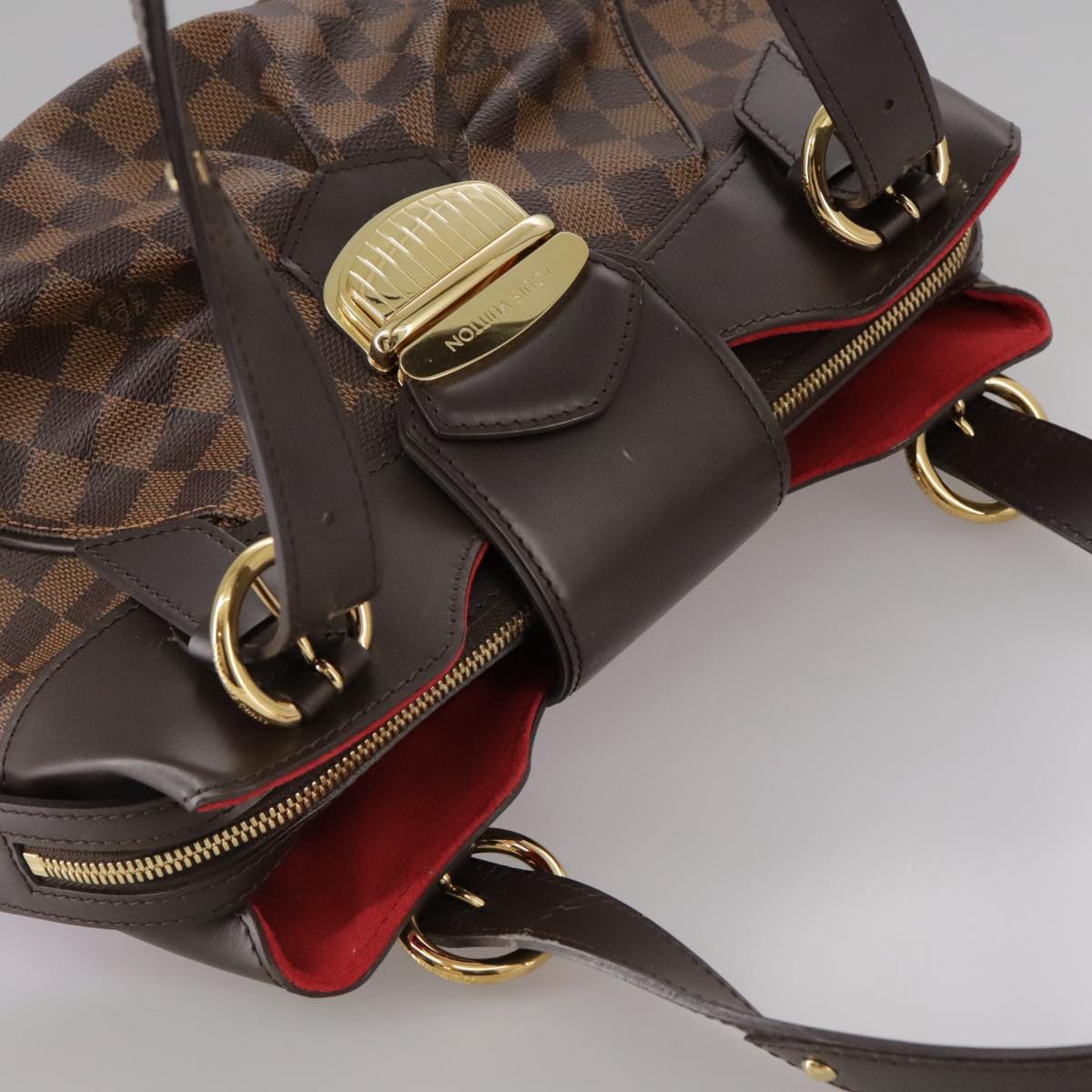 LOUIS VUITTON Damier Ebene Sistina PM Tote Bag N41524 LV Auth PP111V