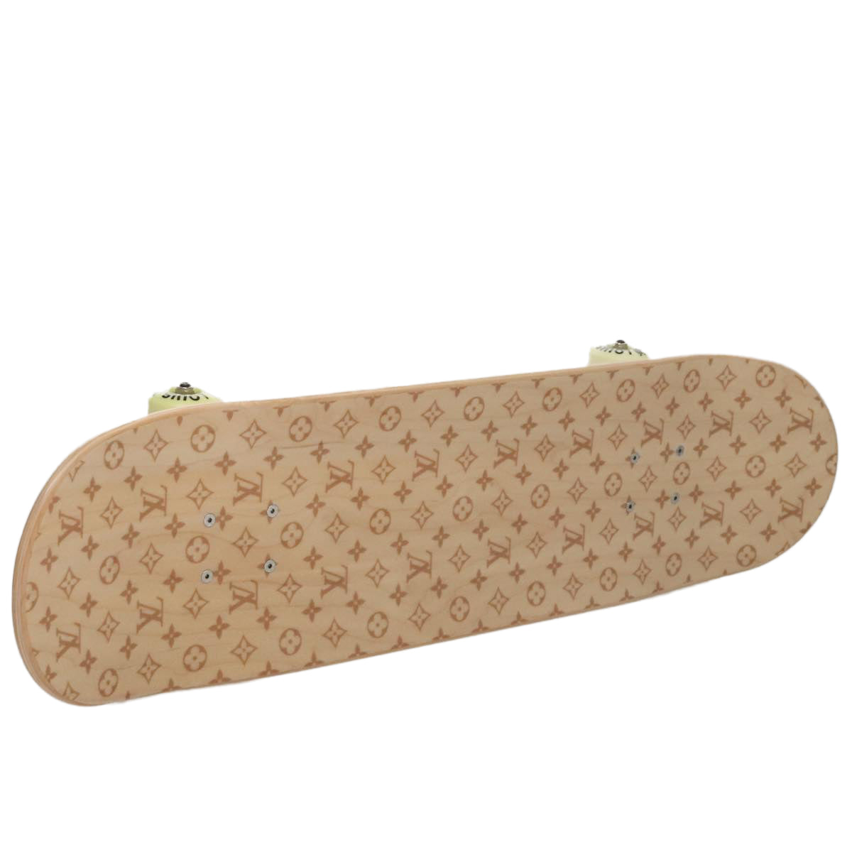 LOUIS VUITTON Skateboard Wood Beige GI0637 LV Auth 115970M