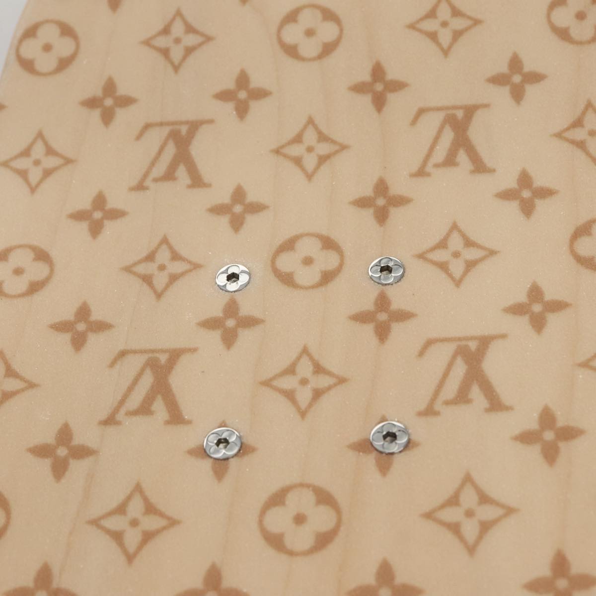 LOUIS VUITTON Skateboard Wood Beige GI0637 LV Auth 115970M