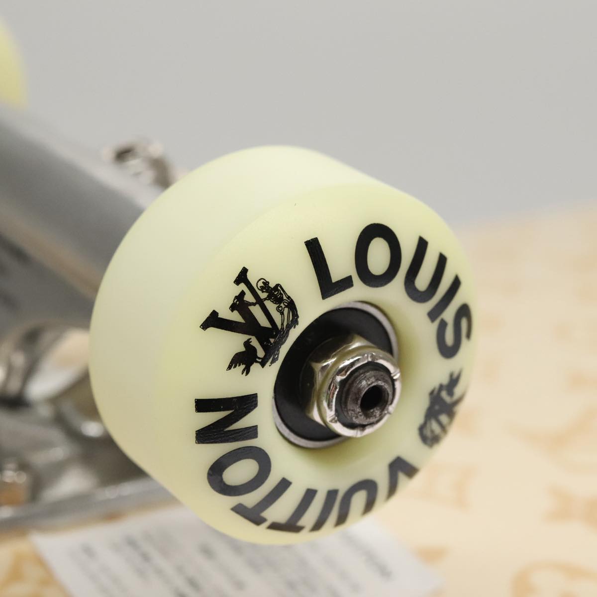 LOUIS VUITTON Skateboard Wood Beige GI0637 LV Auth 115970M