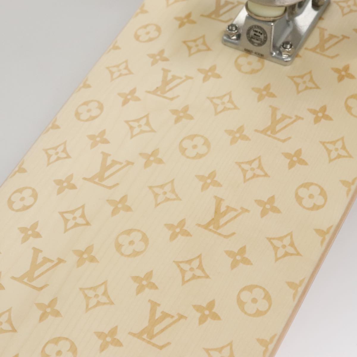 LOUIS VUITTON Skateboard Wood Beige GI0637 LV Auth 115970M