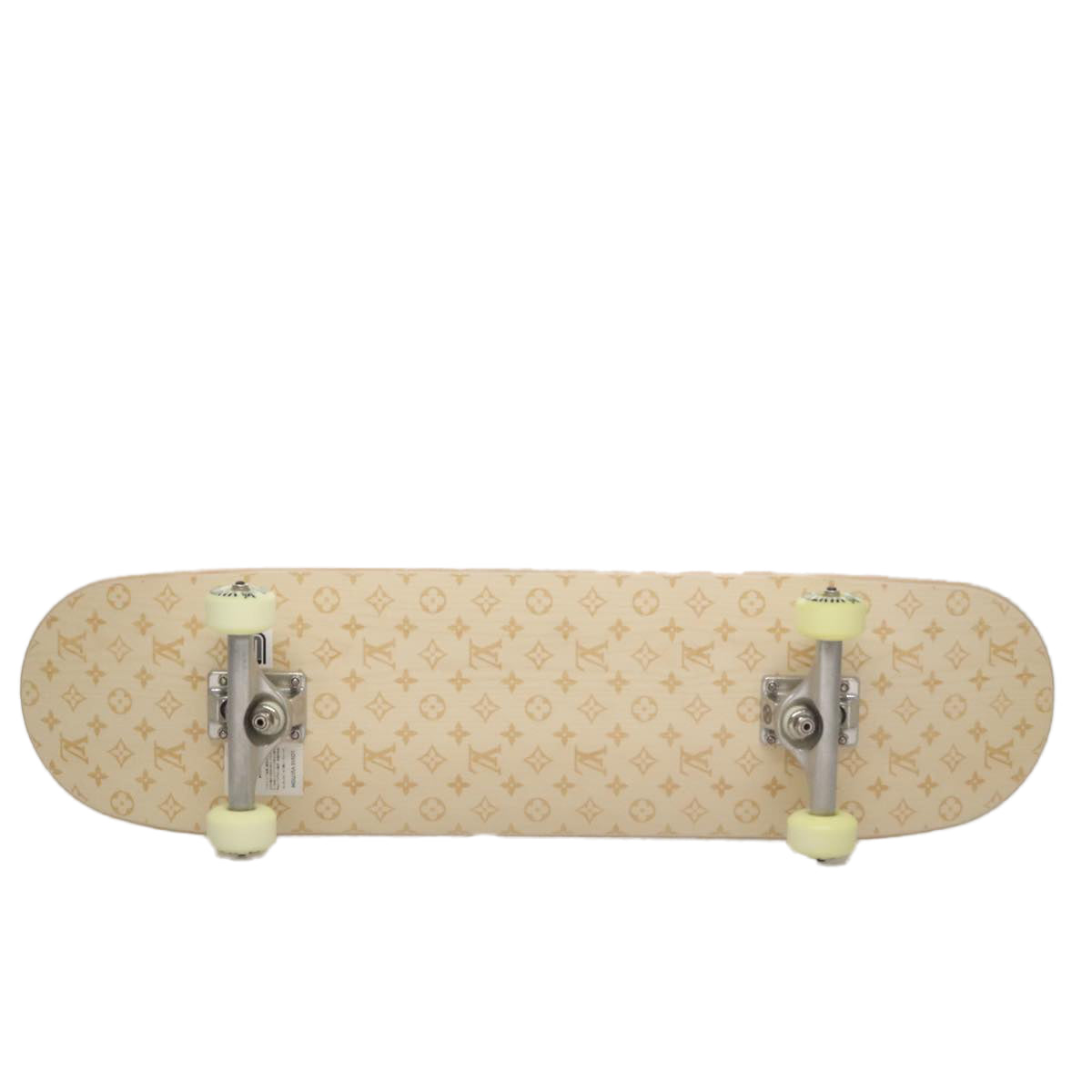 LOUIS VUITTON Skateboard Wood Beige GI0637 LV Auth 115970M