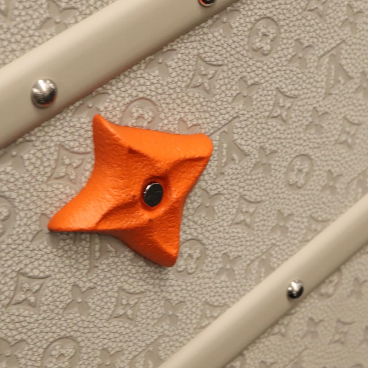 LOUIS VUITTON Taurillon Climbing Coolie Rosin 110Trunk White M10074 Auth 115972S