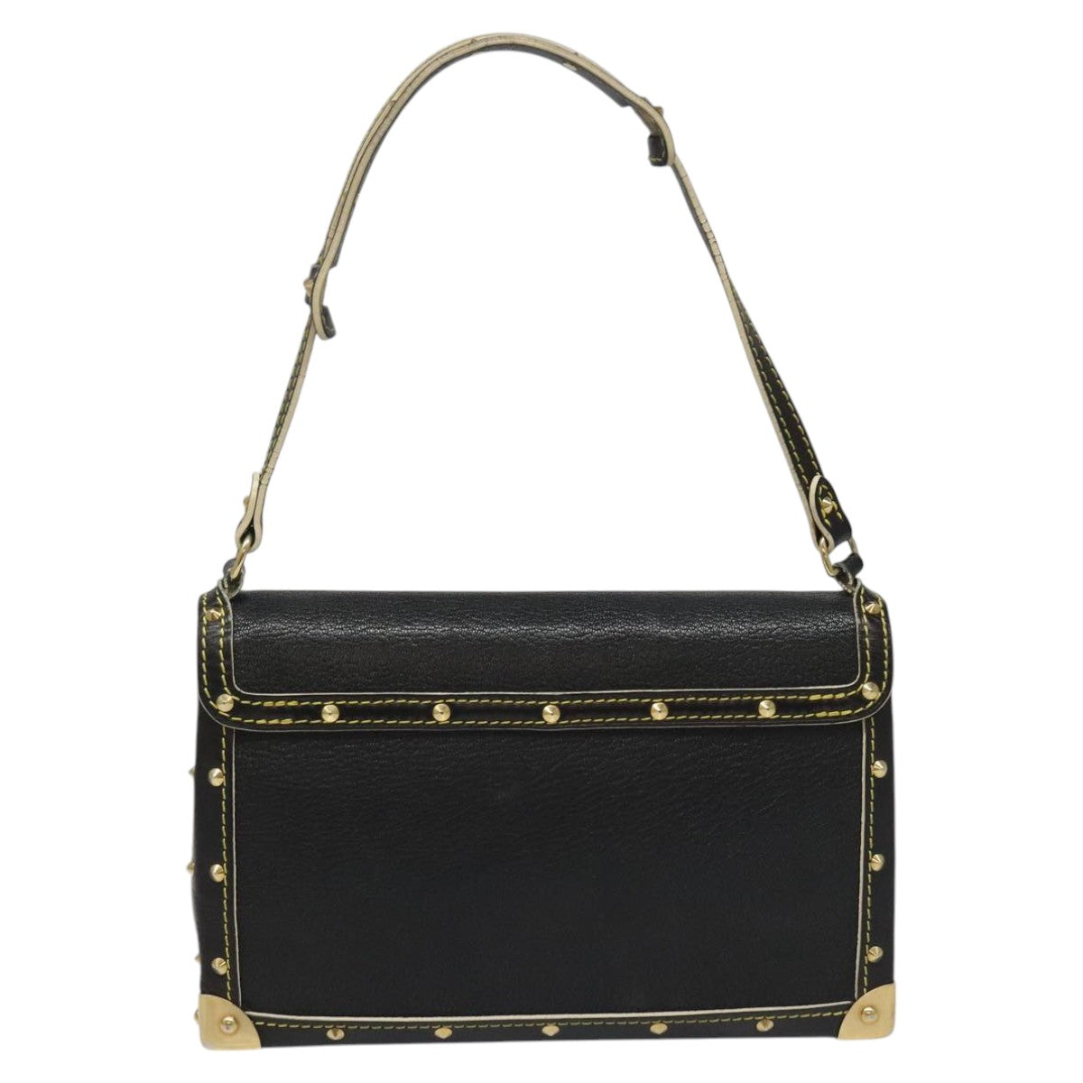 LOUIS VUITTON Suhari Emerble Shoulder Bag Leather Black M92849 LV Auth PP195V