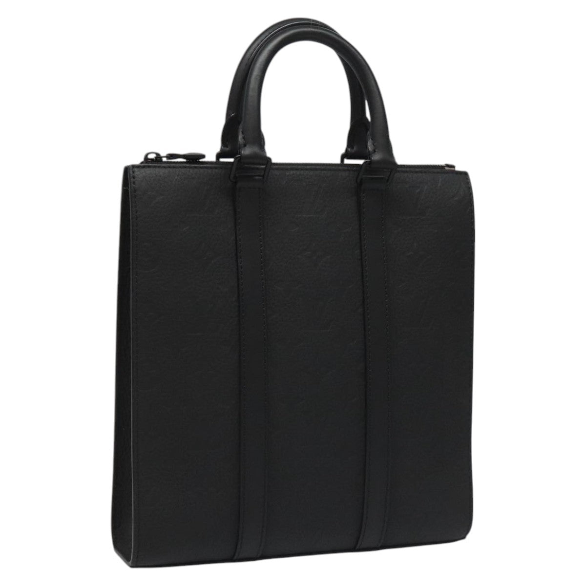 LOUIS VUITTON Monogram Taurillon Clemence Sac Plat Cloth Bag M21884 Auth PP196