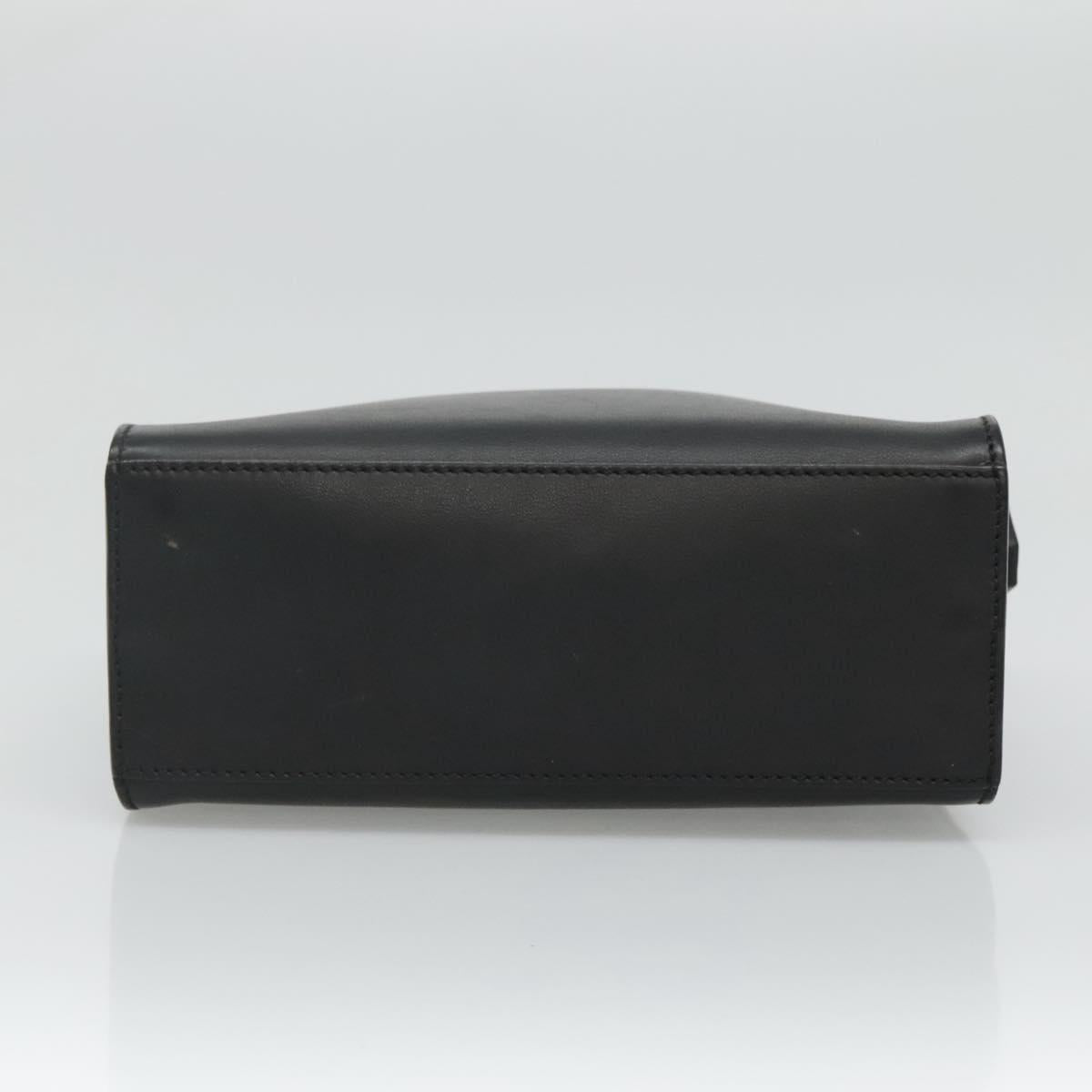 FENDI Hand Bag Leather 2way Black Auth PP274V