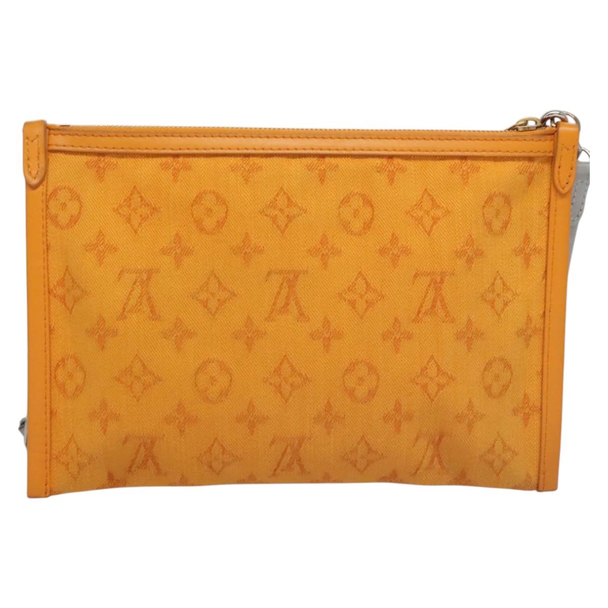 LOUIS VUITTON Monogram White Flat Mensenger Shoulder Bag Bron M44640 Auth PP291