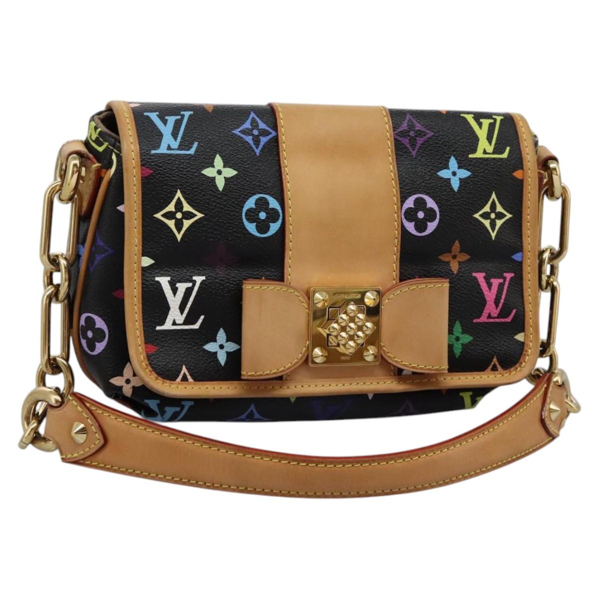 LOUIS VUITTON Monogram Multicolor Patty Shoulder Bag Black M40306 LV Auth PP339AV