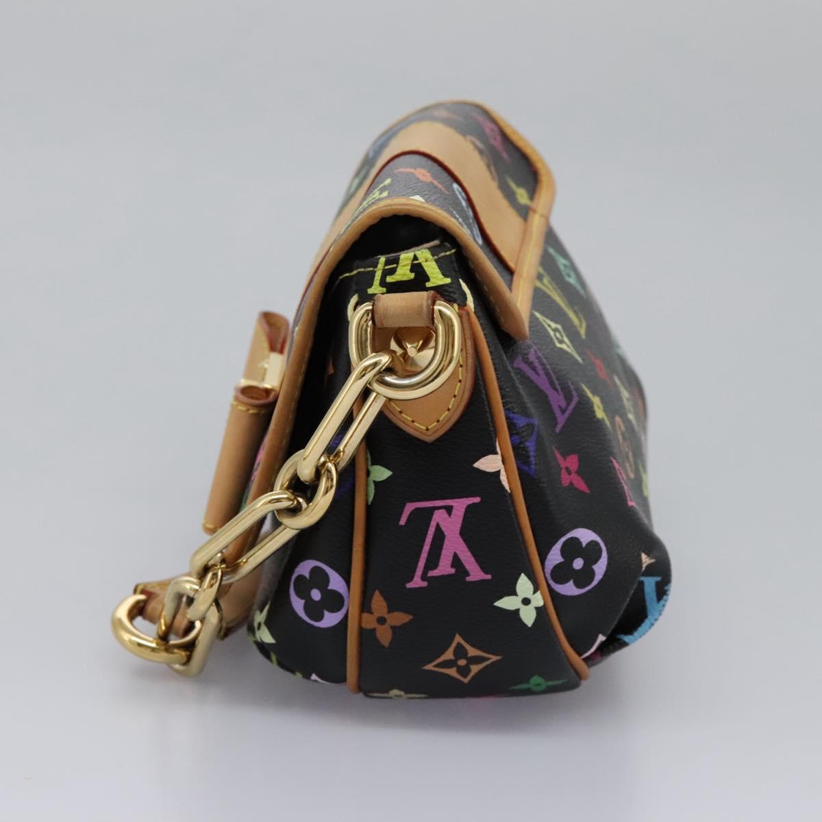 LOUIS VUITTON Monogram Multicolor Patty Shoulder Bag Black M40306 LV Auth PP339AV