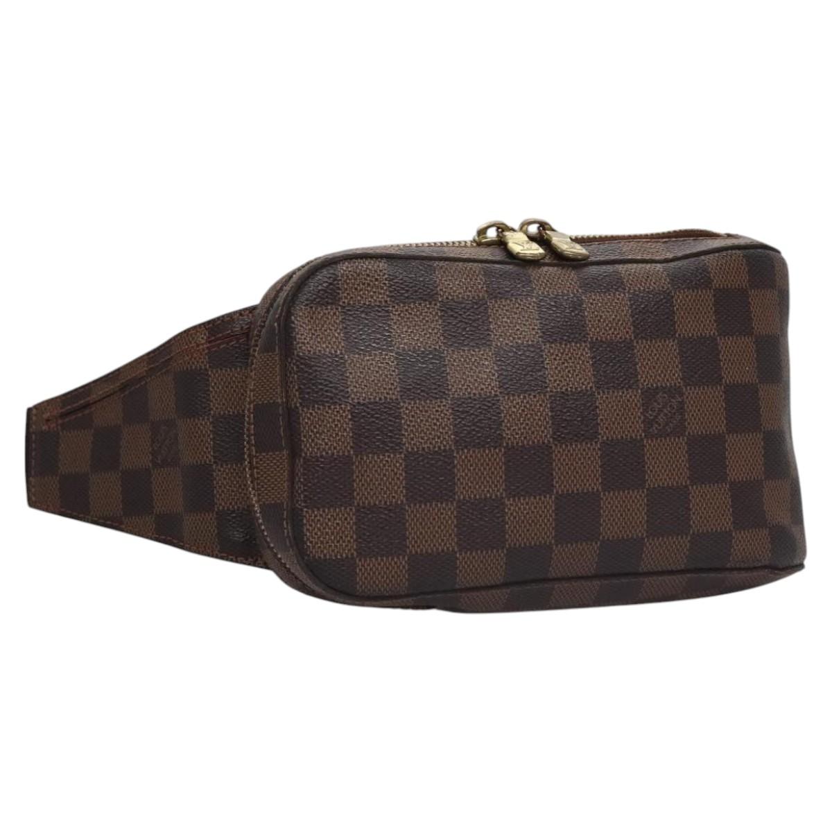 LOUIS VUITTON Damier Ebene Geronimos Shoulder Bag N51994 LV Auth PP367
