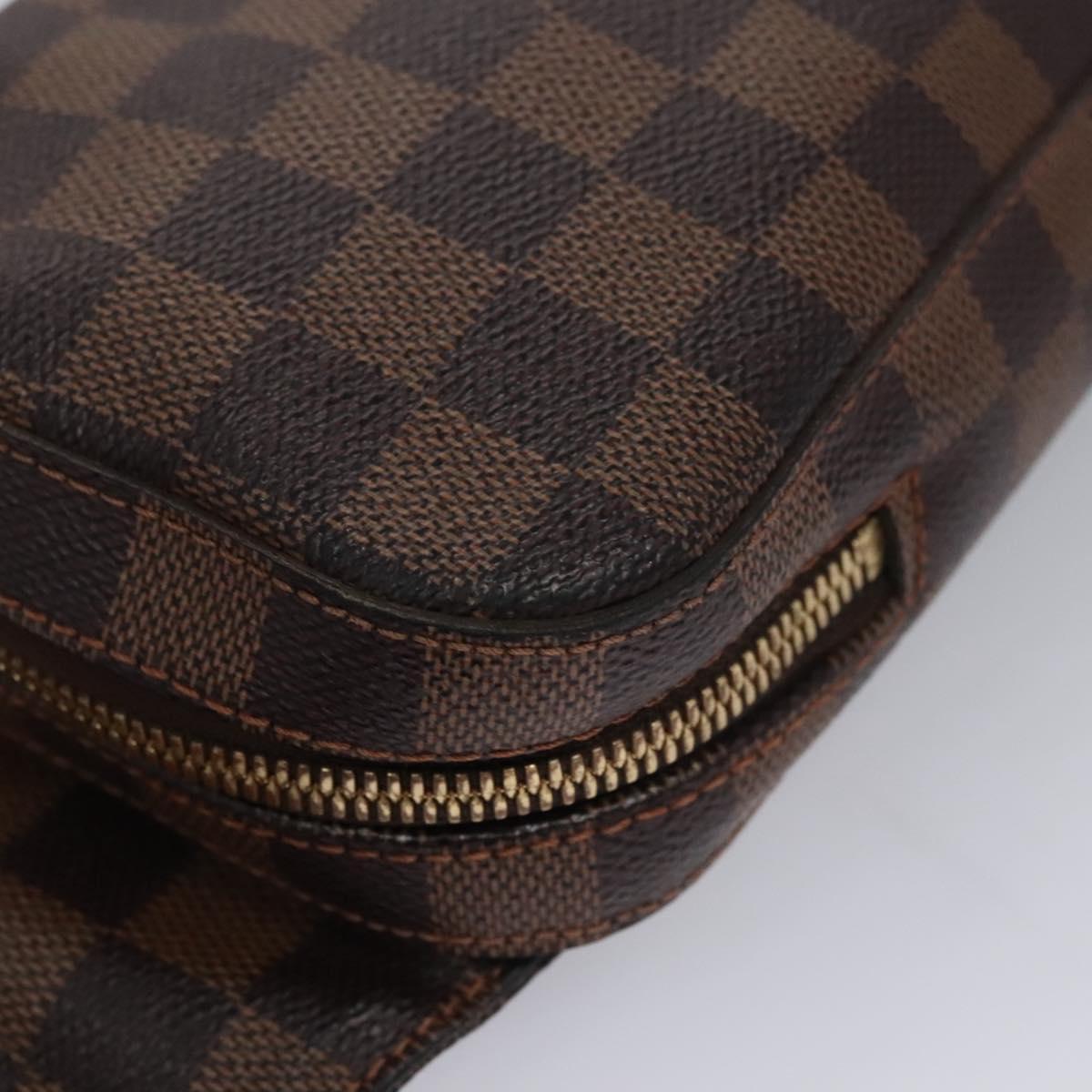 LOUIS VUITTON Damier Ebene Geronimos Shoulder Bag N51994 LV Auth PP367