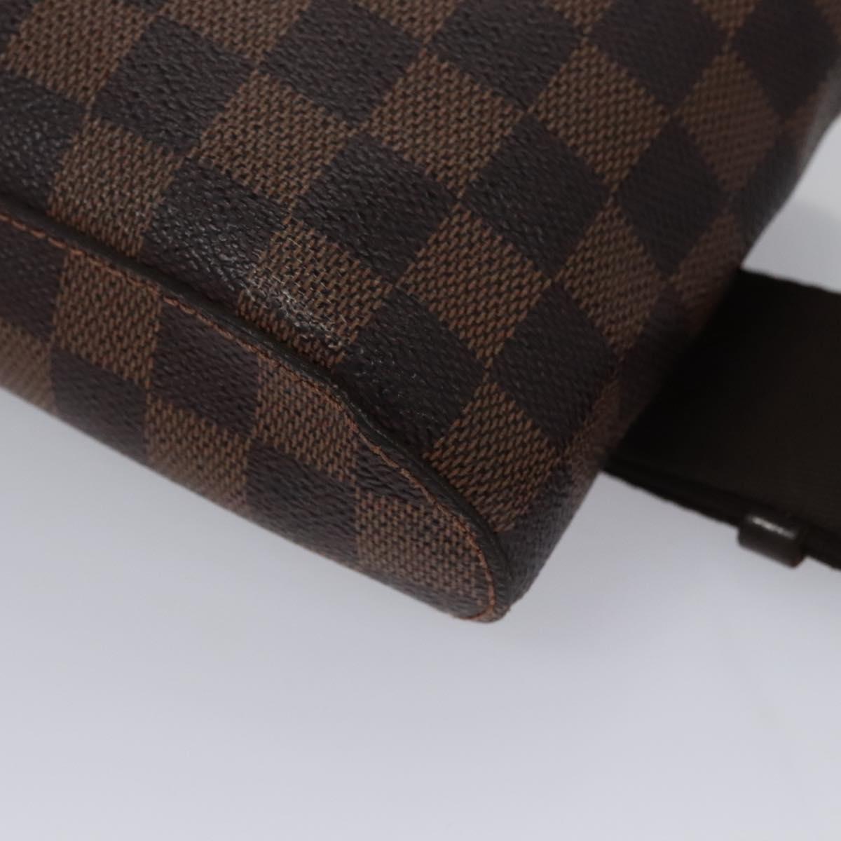 LOUIS VUITTON Damier Ebene Geronimos Shoulder Bag N51994 LV Auth PP367