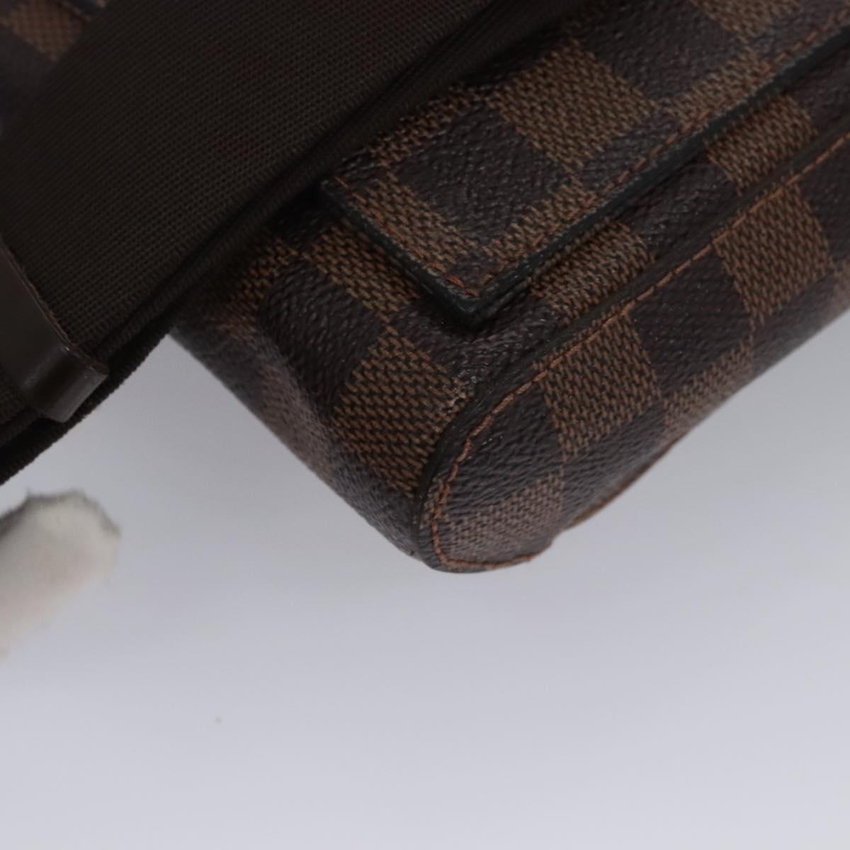 LOUIS VUITTON Damier Ebene Geronimos Shoulder Bag N51994 LV Auth PP367
