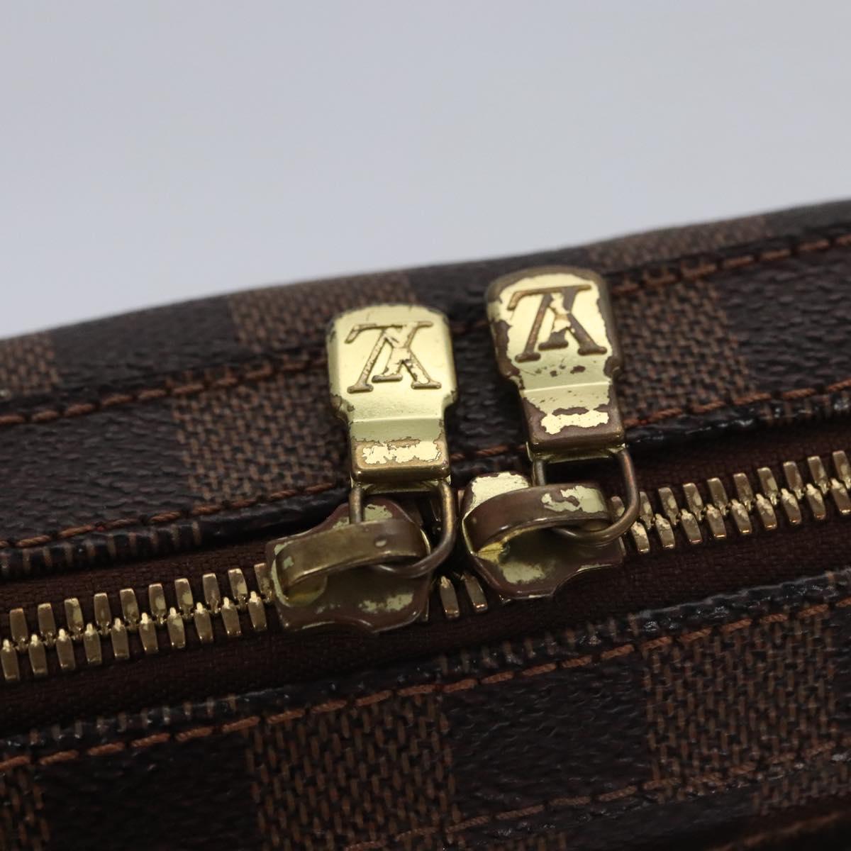 LOUIS VUITTON Damier Ebene Geronimos Shoulder Bag N51994 LV Auth PP367