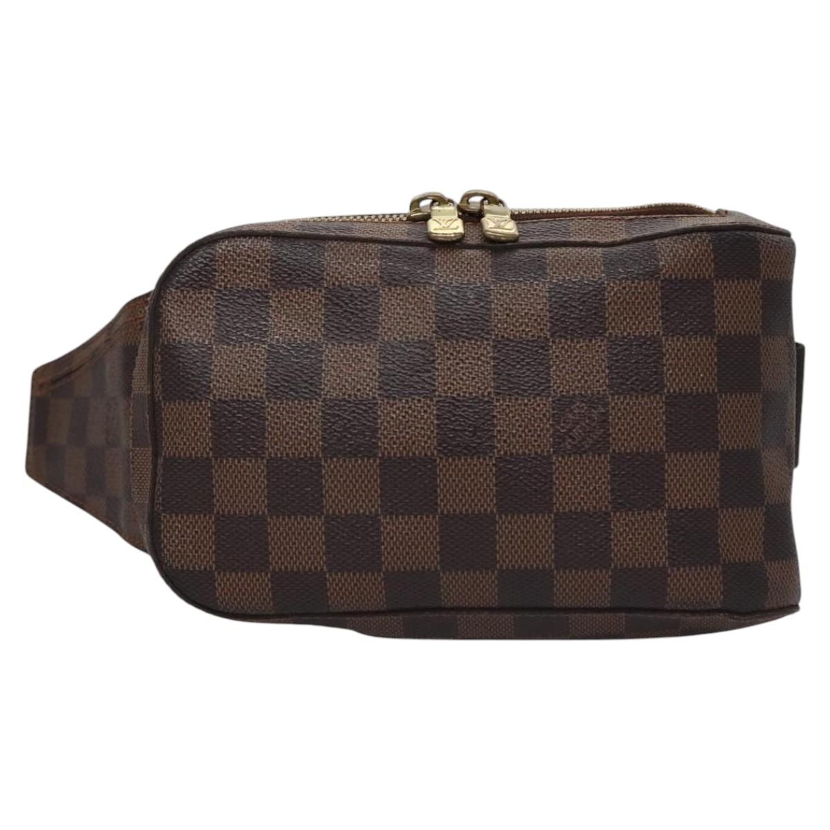 LOUIS VUITTON Damier Ebene Geronimos Shoulder Bag N51994 LV Auth PP367