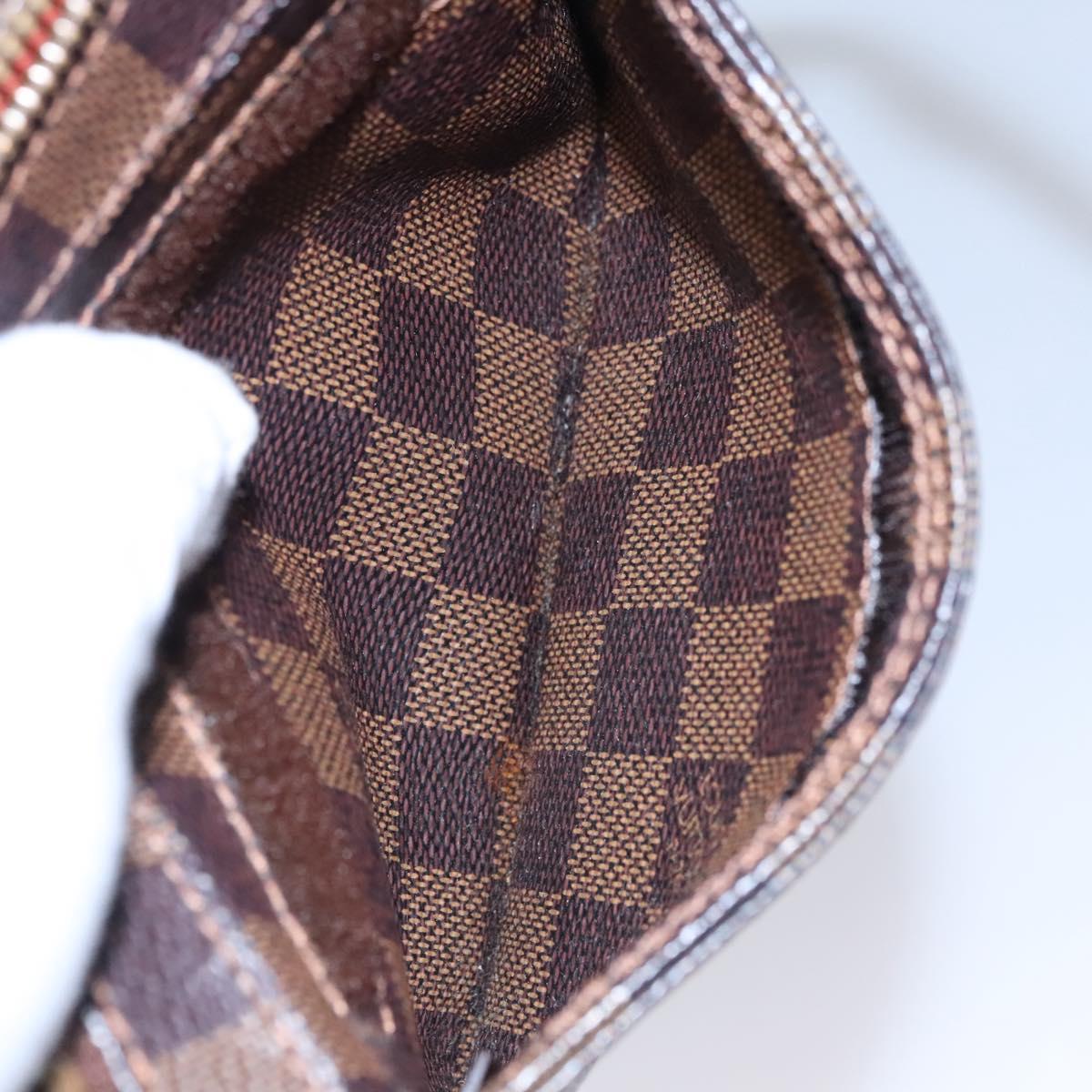 LOUIS VUITTON Damier Ebene Geronimos Shoulder Bag N51994 LV Auth PP367