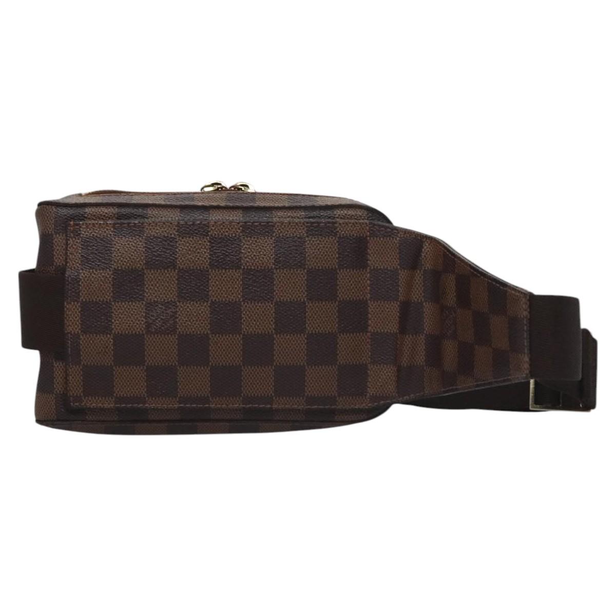 LOUIS VUITTON Damier Ebene Geronimos Shoulder Bag N51994 LV Auth PP367